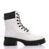 Mr. Joe Women's White Half Boot