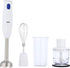 Braun MQ10.202M MultiQuick 1 Hand Blender - Extra Light Purée Stick with Stainless Steel Mixing Base and EasyTwist System, Includes Chopper, Whisk and 600 ml Mixing and Measuring Cup, 450 Watt, White