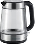 Kenwood Electric Glass Kettle 1.7L Capacity – 2200W With Auto Shut-Off & Removable Mesh Filter, Clear/Silver/Black – ZJG08.000CL