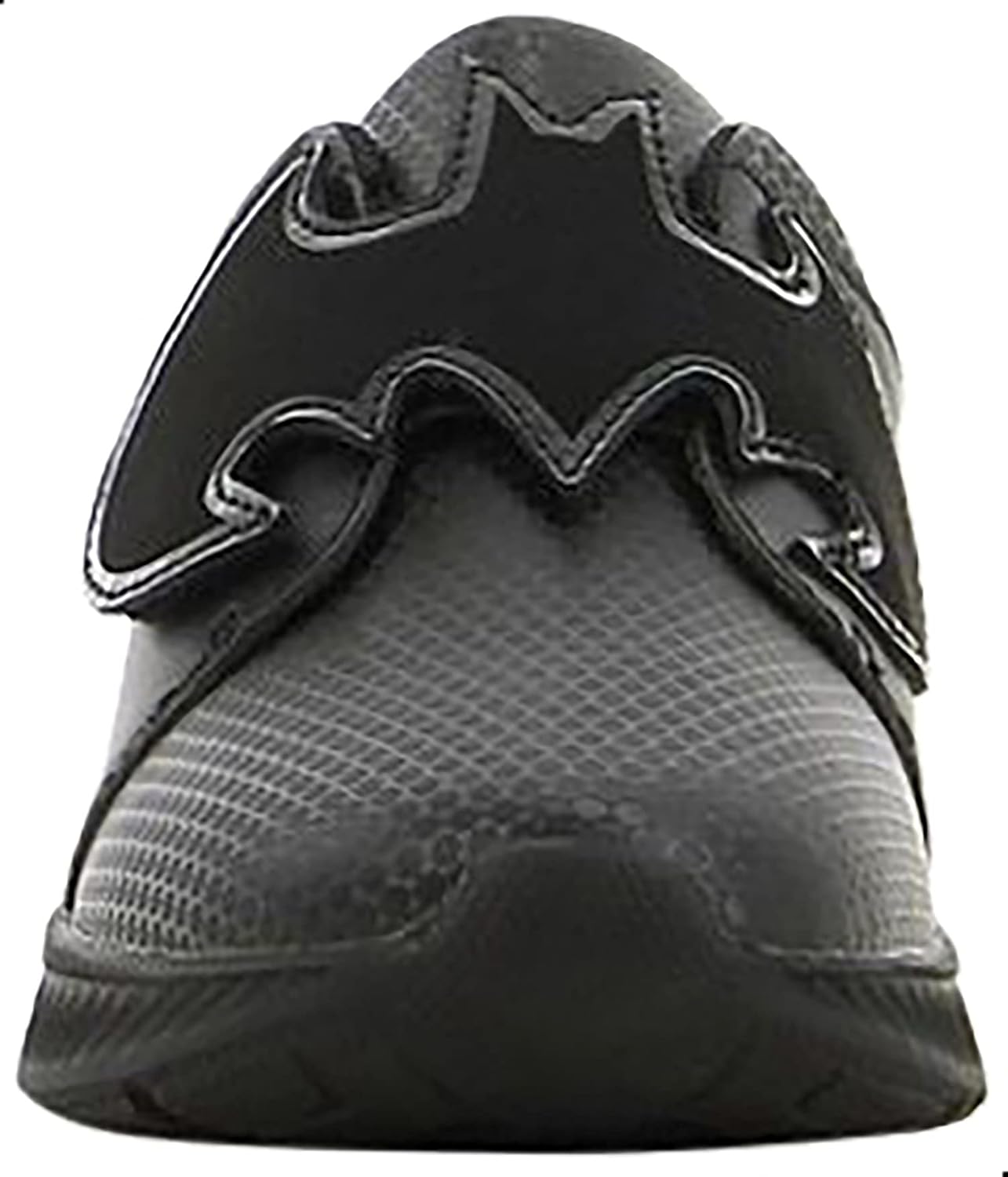 Leomil Boys' Leather Batman School Shoes with Stitched Details and Velcro Closure