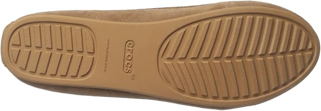 Crocs Lina Tassel-Detail Flat Shoes For Women - Camel