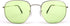 Vegas V2021 Square Sunglasses with a Sleek Modern Design and Metal Frame - Unisex, Pale Green