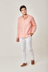 DALYDRESS Men's Long Sleeve Regular Fit Casual Linen Shirt