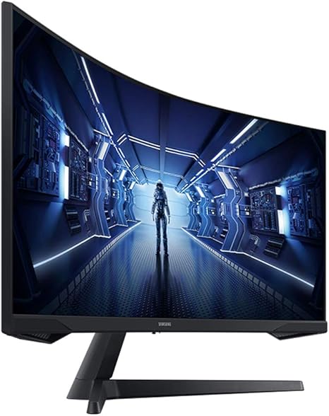 SAMSUNG 34" Odyssey G5 Ultra-Wide Gaming Monitor with 1000R Curved Screen, 165Hz, 1ms, FreeSync Premium, WQHD, LC34G55TWWNXZA, 2020, Black