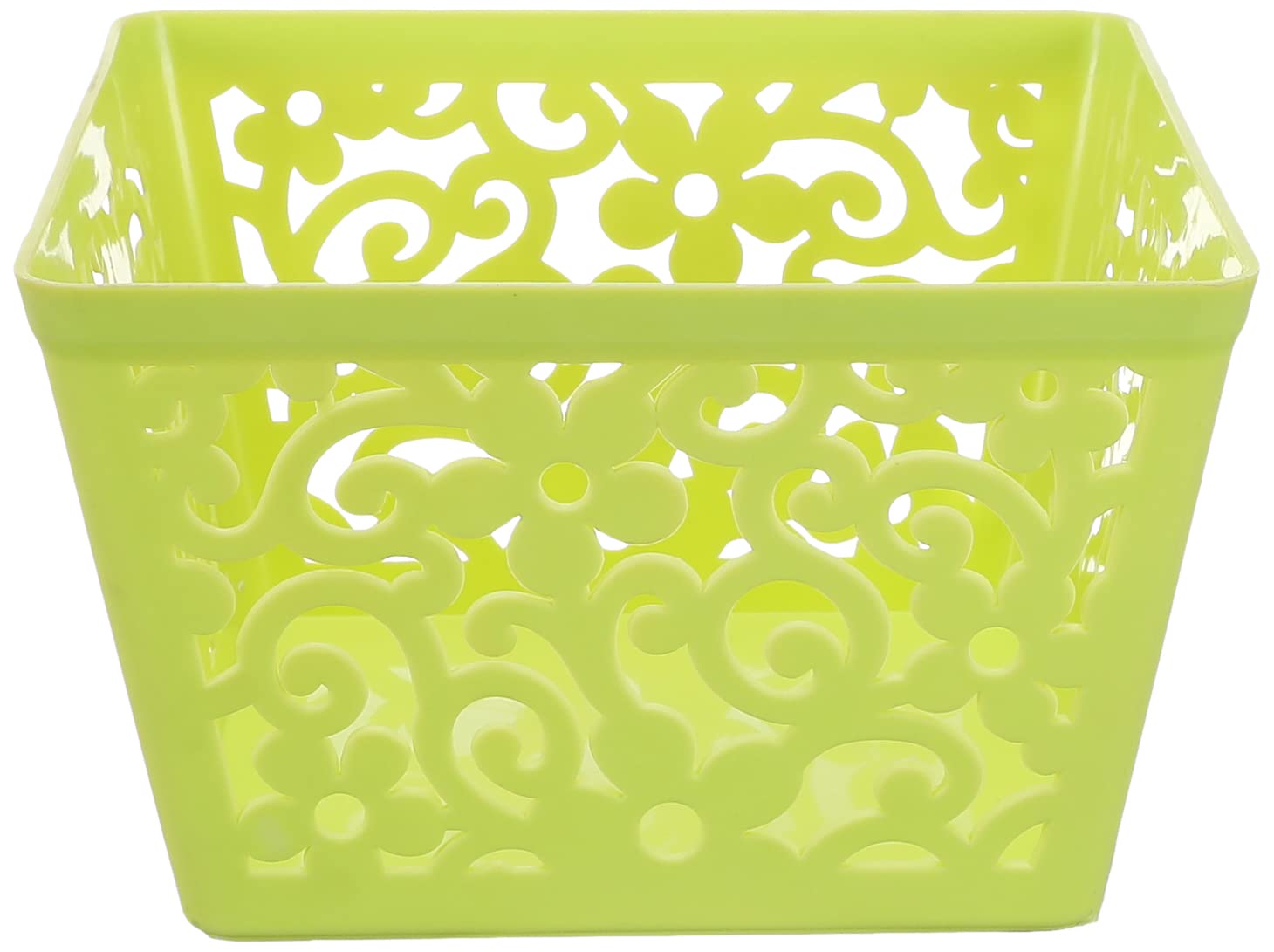 Elyassin Square Plastic Basket - Multicolored