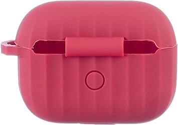 Silicone Protective Case with Carabiner and Earphone Holder for AirPods Pro - Red