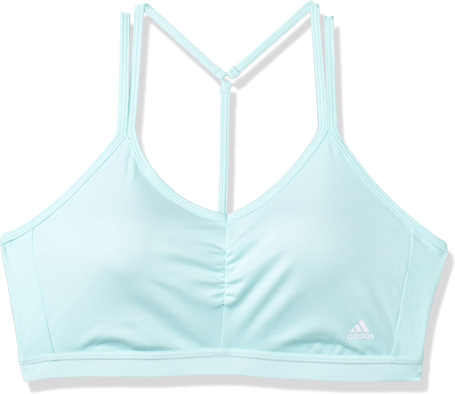 Adidas YO ESS LS BRA HE0125 - Women's Light Support Training Sports Bra (Ice Mint)