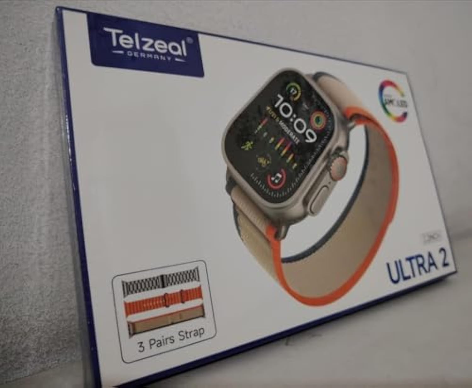 Telzil Ultra 2 Smart Watch - Multi Color, Orange, Unisex