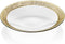 Royal Porcelain IVV Glass Plate, Clear & Gold - 38 CM