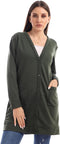 Jamila Women’s Long Soft Cardigan with Buttons - Long Length, Long Sleeves