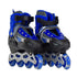 Carol 485-3 Adjustable Swivel Roller Skates with Colorful Flashing Wheels for Kids - Size 42, Multi-Color