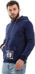 CAESAR Men's Printed Hoodie - "FUTURE" Design, Blue