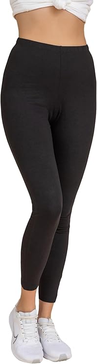 Charmaine Women's Plain Cotton High-Waist Leggings - Pack of 1