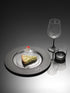 IVV-UNFORGETTABLE 32CM Clear Charger Plate with Decorative Black Rim