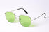 Vegas V2021 Square Sunglasses with a Sleek Modern Design and Metal Frame - Unisex, Pale Green