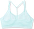 Adidas YO ESS LS BRA HE0125 - Women's Light Support Training Sports Bra (Ice Mint)