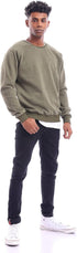 Ravin Men's 96034 Slip-On Heather Olive Long Sleeve Sweatshirt