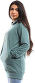 JAMILA Women's Raglan Long-Sleeve Hoodie Sweatshirt