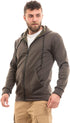 Andora Men's Cotton Plain Inner Fleece Zip-Through Hoodie - Jacket