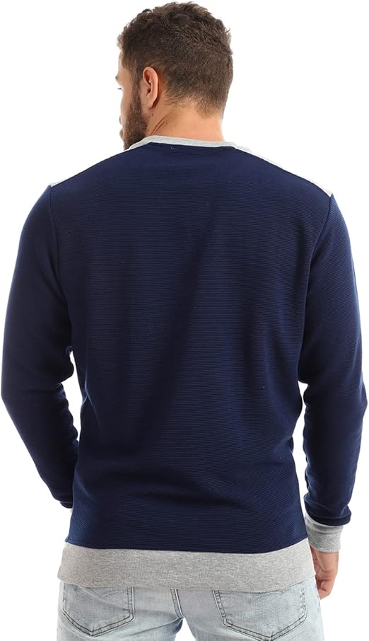 Offcliff Men's Crew Neck Long-Sleeve Sweatshirt