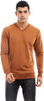 Offcliff Men's Basic Long Sleeves V-Neck Sweatshirt