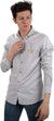 White Rabbit Men's Casual Checkered Long Sleeve Shirt