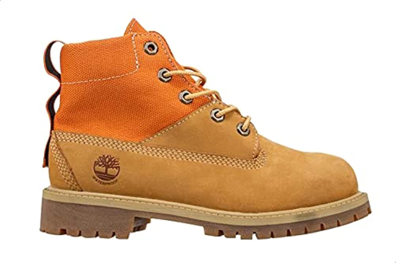 Timberland Treadlight Nubuck Round-Toe Side-Logo Lace-up Ankle Boots for Kids