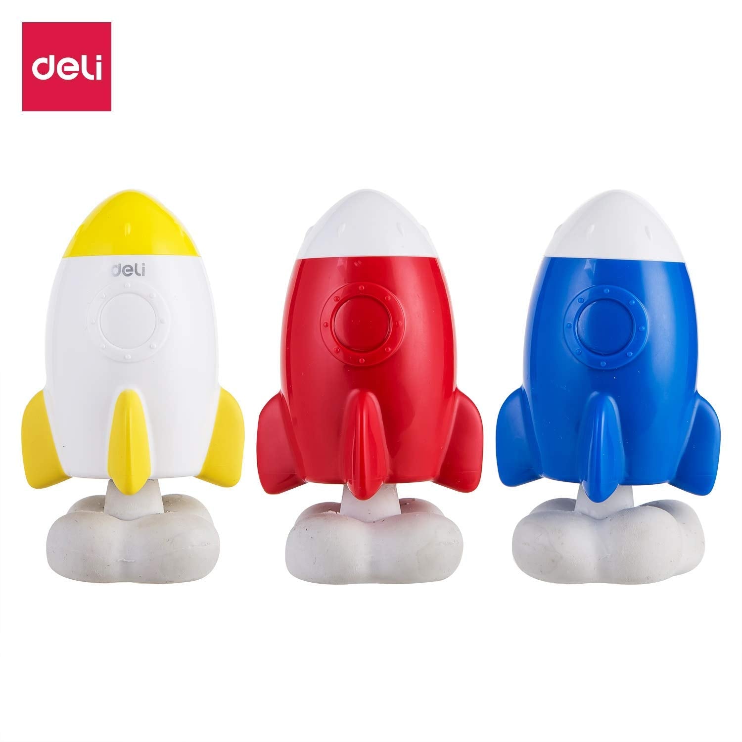 Deli School Supplies Colorful Rocket-Shaped Sharpener