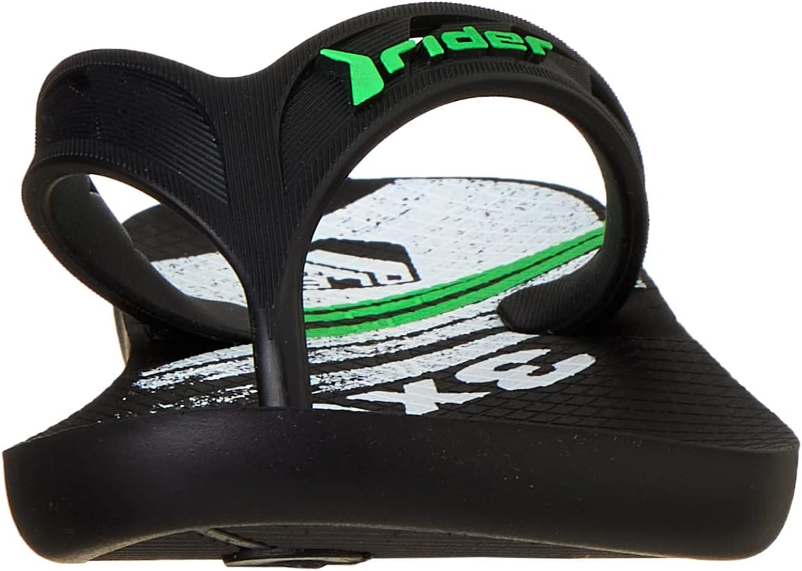 Rider Rubber Flip Flop - Black/Green