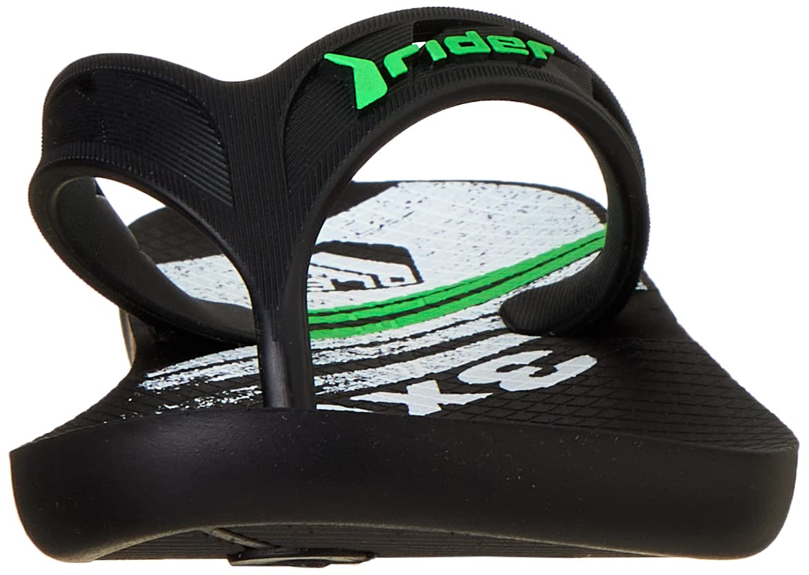 Rider Rubber Flip Flop - Black/Green