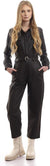 Ravin Women's Long-Sleeve Leather Jumpsuit