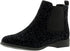 Sprox Women's Faux Suede Leopard Print Pull-On Ankle Boots with Elastic Insert