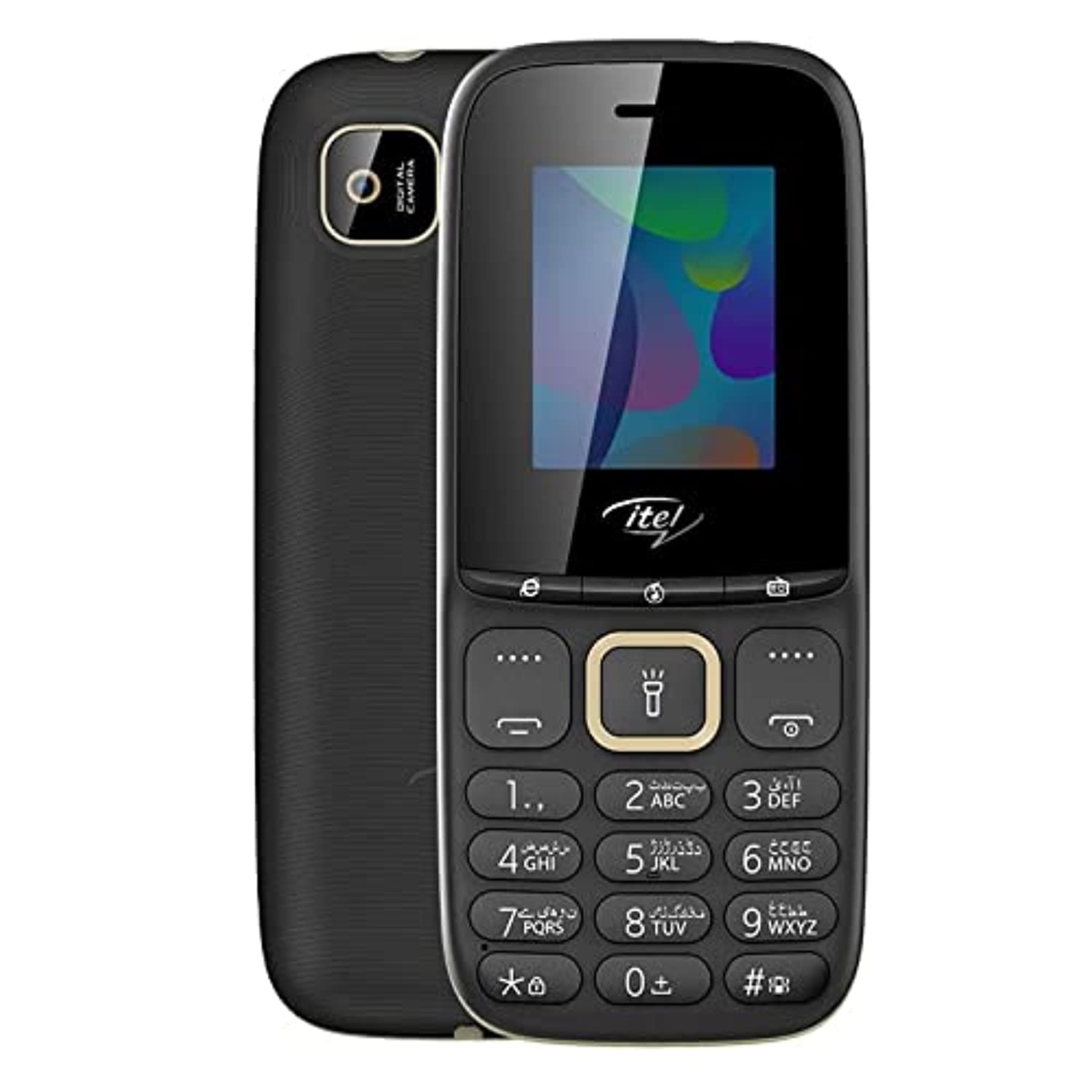 هاتف Itel It2173 بشريحتي اتصال - شاشة 1.8 بوصة - كاميرا خلفية - 2G، أسود