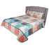 Forbid Double Poly-Cotton Coverlet Set - Multi-Colored (3 Pieces: Coverlet 240 x 240 cm + 2 Pillowcases 70 x 50 cm)