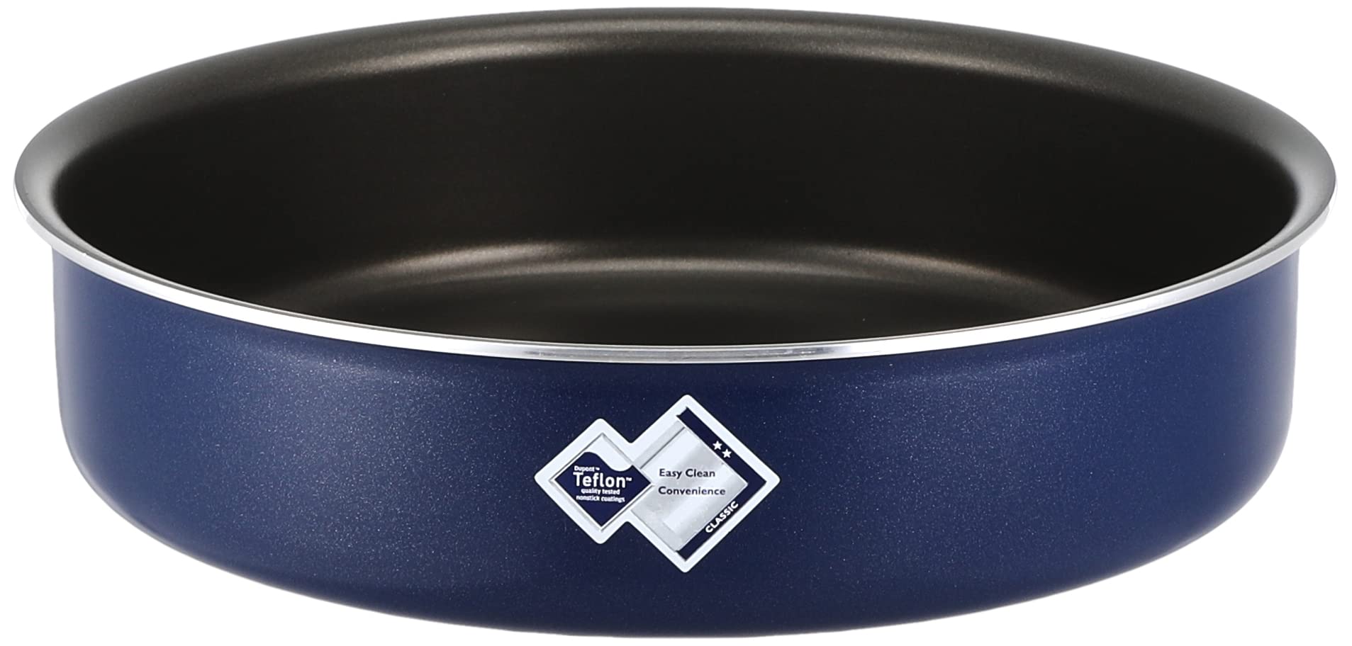 El Dahan Blue Stone Non-Stick Oven Pan Set, 26 and 28 cm - Blue and Black