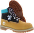 Timberland Premium Nubuck Round-Toe Side-Logo Lace-up Ankle Boots For Kids