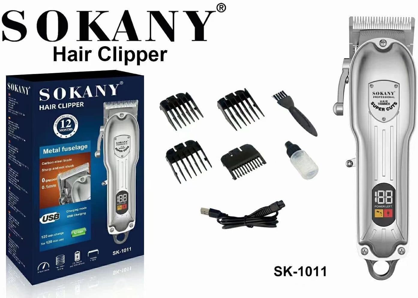 Sokany SK-1011 Electric Hair Clipper