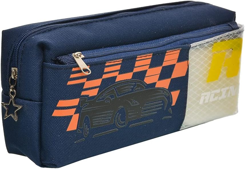 3A Game for Peace No 6241 Portable Fabric Pencil Case - Large Capacity with Zipper, Multi-color