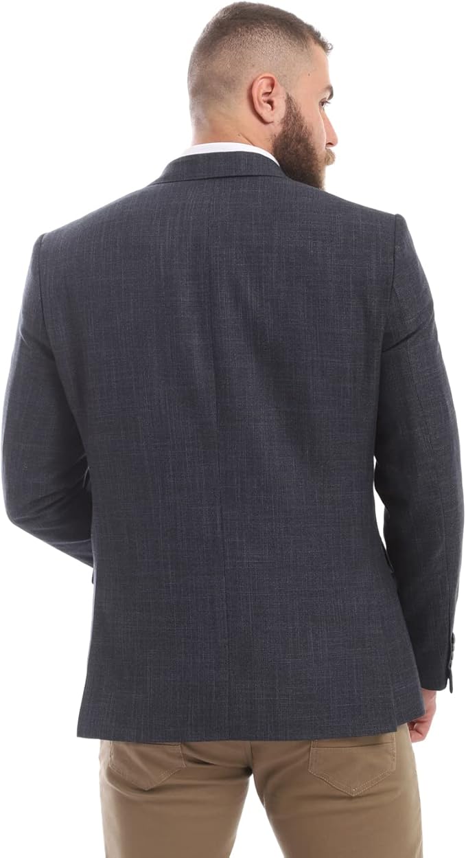 ESLA Men’s Classic Regular Fit Buttoned Blazer