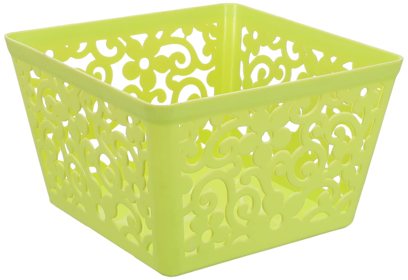 Elyassin Square Plastic Basket - Multicolored