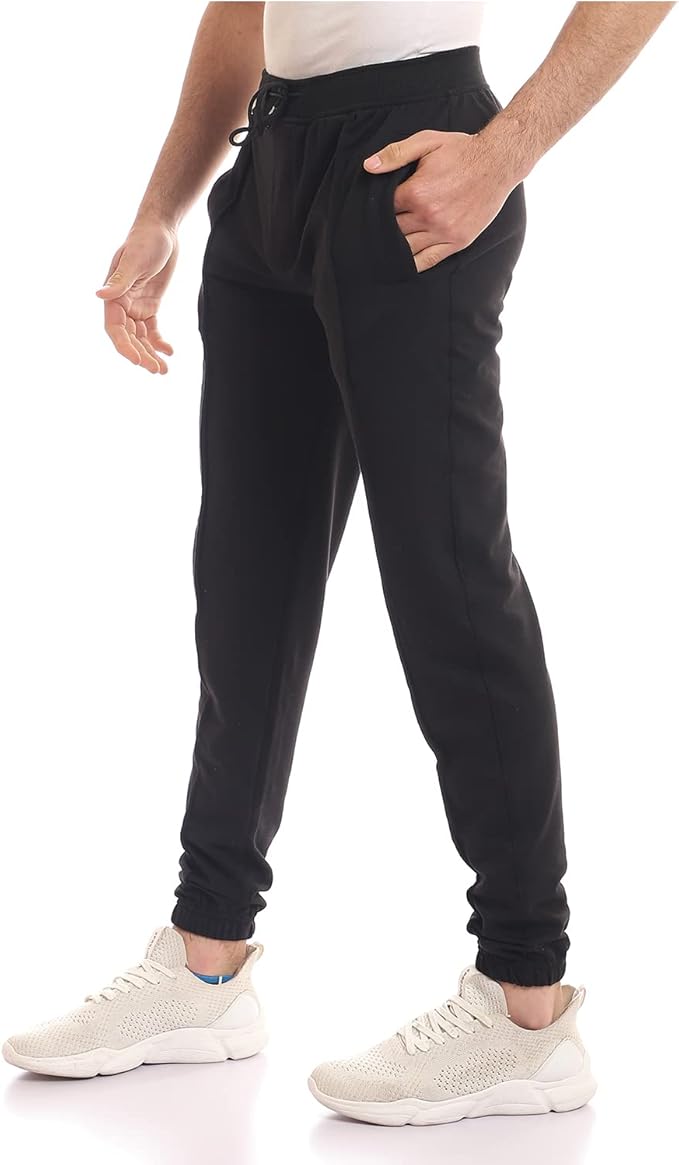 CAESAR Men's 6868B Anorak Sweatpants - Black