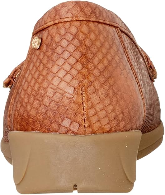 Dejavu Women's Wedge Heel PU Leather Front Tassels Flat Loafer Sneaker