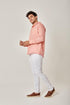 DALYDRESS Men's Long Sleeve Regular Fit Casual Linen Shirt