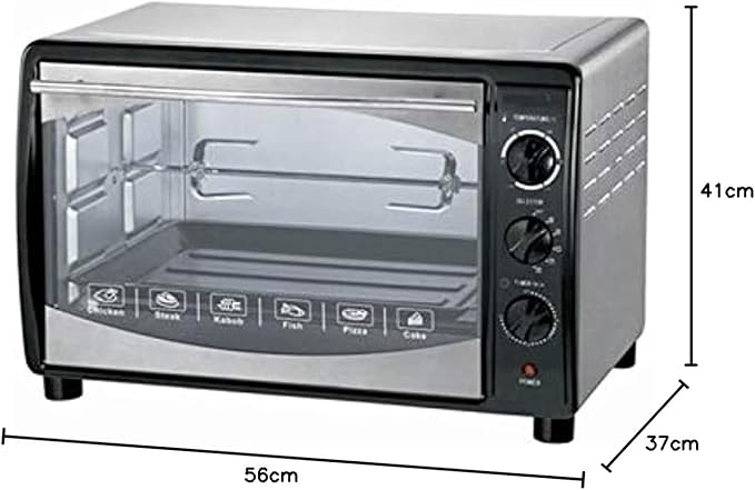 SHARP Electric Oven 42 Litre, 1800 Watt in Black With Grill and Fan EO-42K-2