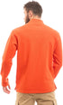 Andora Men's Upper Zipper Full Sleeves Plain Sweatshirt - Orange