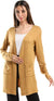 JAMILA Women's Short Cardigan with Front Pockets