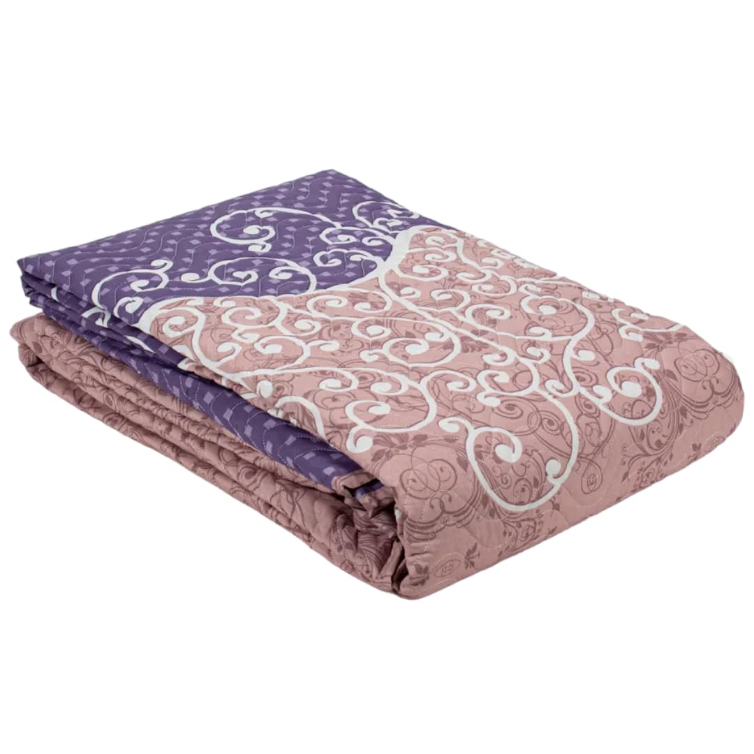 Forbid Double Poly-Cotton Coverlet Set - Multi-Colored (3 Pieces: Coverlet 240 x 240 cm + 2 Pillowcases 70 x 50 cm)