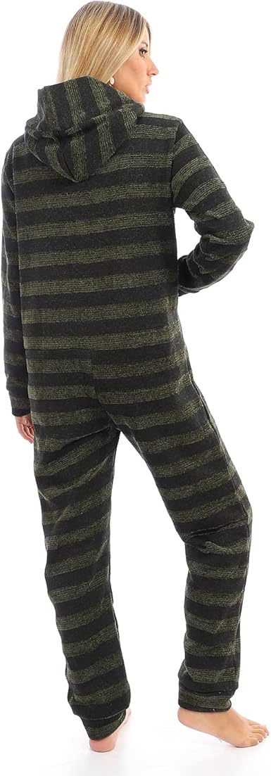 Kady Women striped onsie with zipper