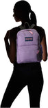 Jansport Prism Pink Zip Pockets Logo School Backpack for Girls with Adjustable Shoulder Straps - Lilac