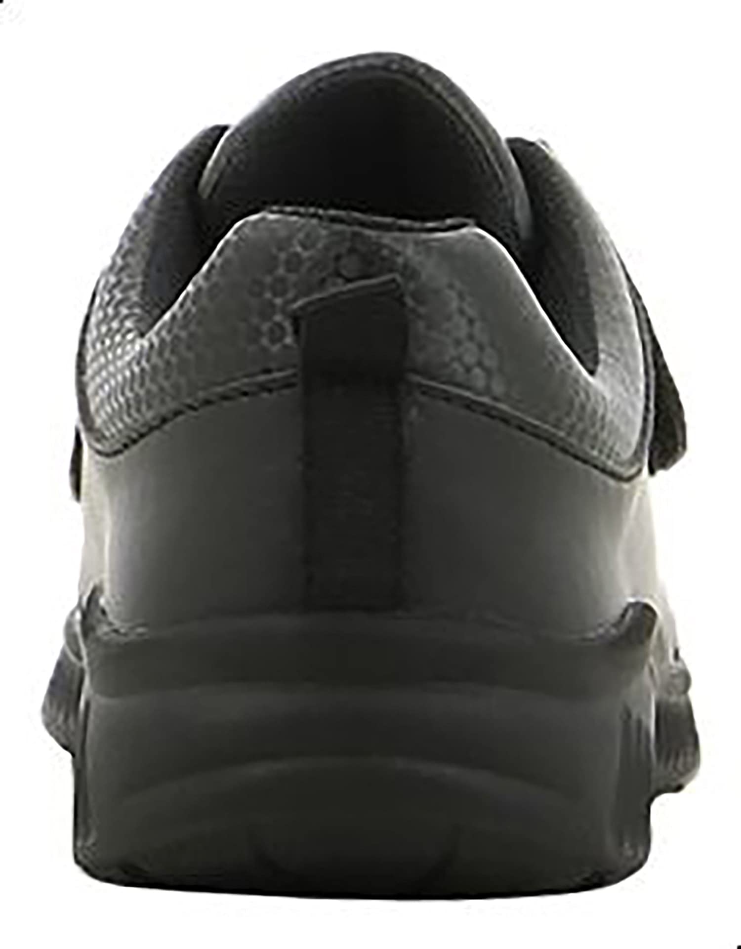 Leomil Boys' Leather School Shoes with Batman Stitched Detail and Velcro Closure